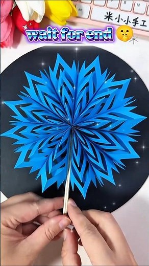 How to make a Magic 3D Paper Fan 🌈 | Easy Paper Craft#trending