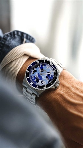 Dive into bold with the Pro Diver 48570: a 40 mm powerhouse that blends rugged performance with standout camo-blue style. 🧊⚙️ 🔷 Stainless steel 40 mm case for dependable wear. 🔧 Quartz movement (PC32) for precise timing, every time. 🌊 200 m water resistance screw-down crown — ready for real action. 🌐 Camouflage-blue dial and steel bracelet combine boldness and versatility. Make your wrist the statement. #BossMode #TimeToDive #InvictaProDiver #InvictaWatch #48570 #CamoDial #SteelBracelet #Qu