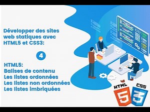 Les listes en html5 avec TP d'application