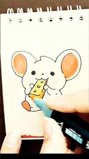 How to draw a cute Mouse 🐁 Step by step drawing for kids