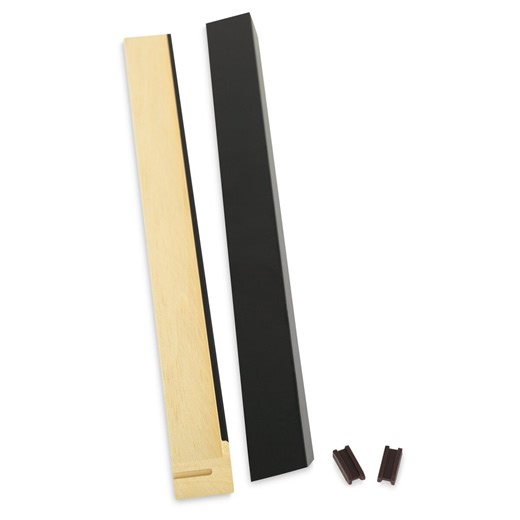 Nielsen Bainbridge 22" Ayous Sectional Frame Kit, Real Wood Picture Hanging Hardware with Flat Face, Black Finish, Easy Assembly, Sturdy & Timeless