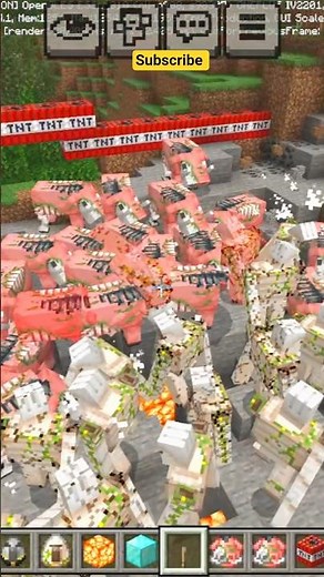 Pigs vs Robots 🐷🤖 TNT Blast 💥 | Minecraft Epic Explosion #shorts