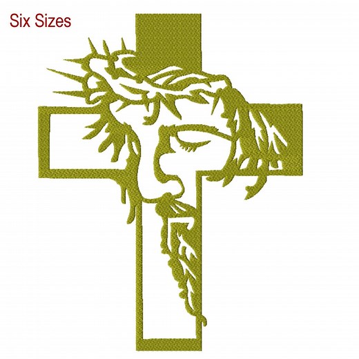 Jesus Cross Machine Embroidery Design, Eight Sizes Included, Instant Download. Beautiful Easter Gift! - Etsy