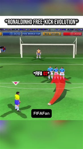 The Evolution of Ronaldinho's Free-Kick Skills in FIFA