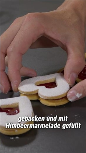 1 dough – 5 heavenly Linzer cookie variations ✨ #shorts #marcelpaa #easybaking