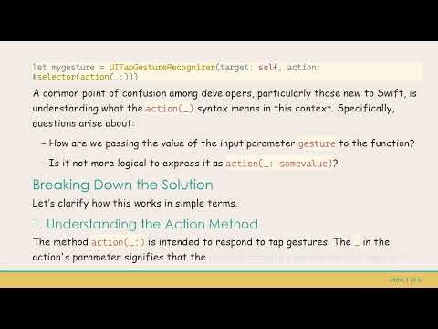 Understanding UITapGestureRecognizer Syntax in Swift