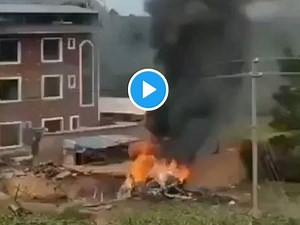 WATCH: Video Of Chinese Sukhoi Fighter Jet Being Brought Down In Taiwan After Incursion In Latter's Airspace Goes Viral; China Rejects Claims