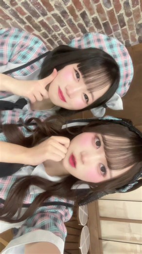 アー写撮影の時の💙🩷️@潮田あやの #アイドル #アメハレ