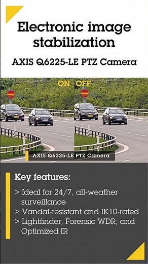 Electronic image stabilization - AXIS Q6225-LE PTZ Camera