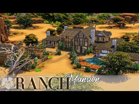RANCH MANSION – Sims 4 Horse Ranch | Sims 4 CC Speed Build | DOWNLOAD LINK (TRAY+CC+LINKS)
