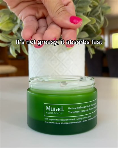 Retinal that works like a power lift for your skin. New Retinal ReSculpt Body Treatment transforms the look of cellulite, stretch marks sagging skin starting in just 2 weeks | Murad