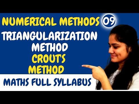 Introduction to Crout's Method|LU Decomposition Method| Numerical Methods|Dream Maths