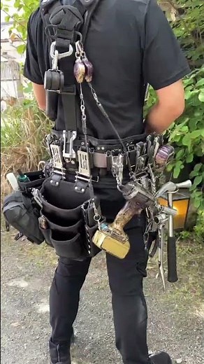 【職人の本気】重すぎ!? 凄腕電気工事士のフルカスタム腰道具を紹介！① #Shorts #腰道具 #電気工事士 #職人 #ニックス #現場仕事