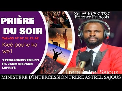 PRIÈRE MIDI VENDREDI 27 MARS 2026 AVEC FRÈRE ASTREL SAJOUS SENYÈ AJI POU MWEN