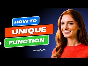 How to Use the UNIQUE Function in Excel in Just 3 Minutes ⏳