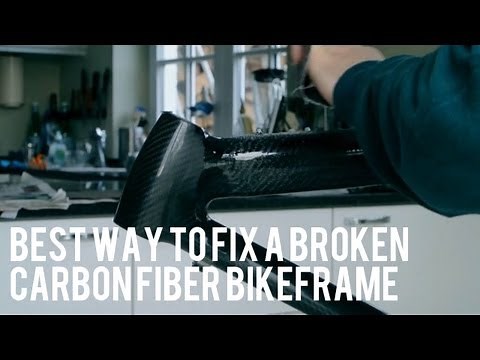 Repair Of Broken Carbon Fiber Bike Frame - DIY €25 (Extended tutorial)