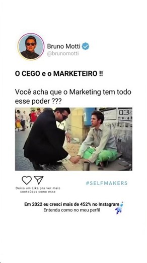Ele Era Cego… Até Um Marketeiro Mudar Uma Única Frase #shorts #marketing