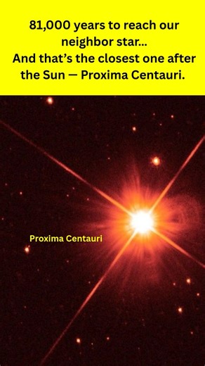 Our Closest Star Is 81,000 Years Away! #proximacentauri