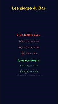 The 5 properties of ln you need to know 📘 | Natural logarithm (French Baccalaureate Maths - Final...