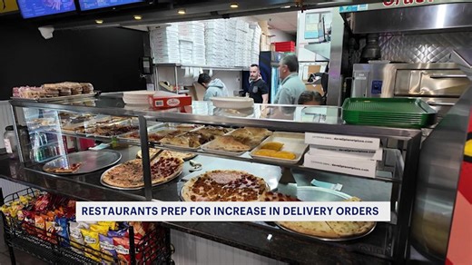 'Might take us a little longer.' Restaurants preach patience ahead of influx of delivery orders during Sunday snowstorm