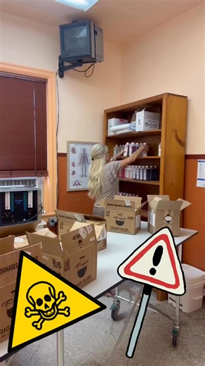 Today was restock day in the prep room. Chad and Dakota helped unload and organize all of our new embalming chemicals from Frigid Fluid Company, broke down the mountain of cardboard boxes, and made the whole process a little more fun by spilling some tea along the way. Always nice to have a team that keeps the work efficient and entertaining 🍵 #embalming #funeralservice #funeralhome | Wagner-Elfner and Burg Funeral Home & Cremation Services