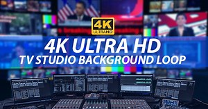 4K TV Studio Background Loop