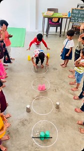 Parasia Wali Poonam on Instagram: "Indoor Games Activitiy For Kids 🤩🤩🤩🤩🤩🤩🤩🤩🤩🤩🤩Balance game is fun and kids improving skills. All about kids education through activities. in this video kids are learning about keeping balance and game task. kids improving their skills. balance game,balance game for kids, fun games for kids, games, games for kids online,ball balance game, fun games for preschool, educational games for kids, balance games, games for kids, fun games for kids, free games fo