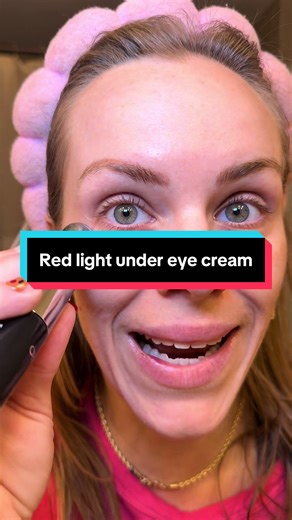 My holy grail for under eye bags #undereyebags #undereyecircles #darkcircles #eyecream #redlighteyecream