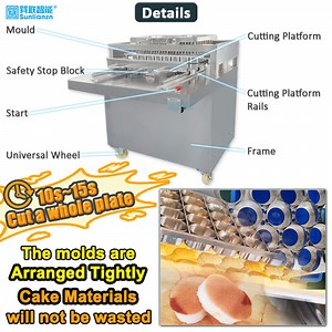 [Hot Item] Automatic Production Sponge Cake Tray Base Cake Boards Making Cutter Machine