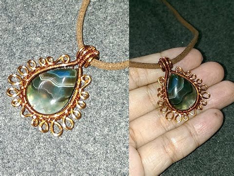 pendants with teardrop stones - Handmade Jewelry Ideas 197