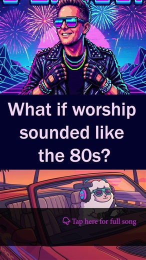 Worship the 1980s way with synthwave vibes #neonpsalm #worship #synthwave