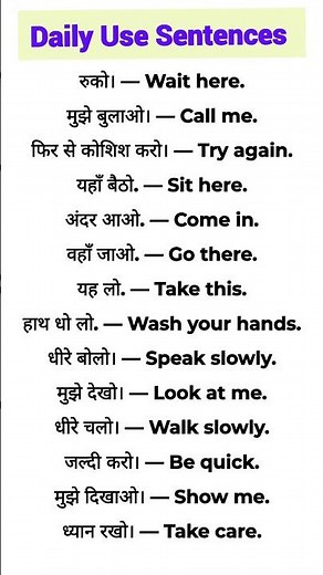 Daily Use English Sentences | Spoken English Practice | English Speaking Practice.