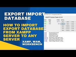 How to Import Export Database from XAMPP Server to Any Server || import export SQL Query