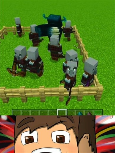 Warden vs pillager #minecraft