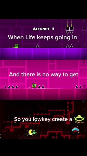 Real Geometry Dash Moments: Relatable and Sad