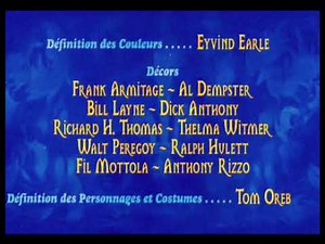 Sleeping Beauty (1959) - Opening Credits and the End (European French Dubbing) PAL