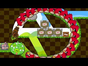 Angry Birds Collection Cannon 1 - SHOOT THE STONE TO KICK THE PIGGIES TO TNT BOMB WALKTHROUGH!