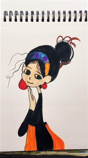 Cute Girl Drawing Tutorial Pencil Sketch Step by Step Beginners #youtubeshorts #shortsfeed #shorts