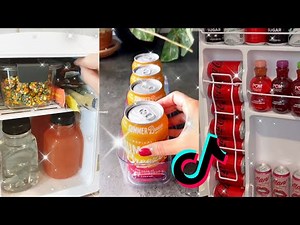 satisfying mini fridge restock tiktok compilation 🍑🍉🥝