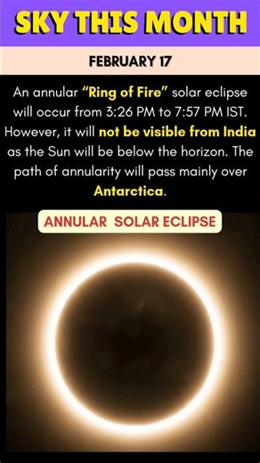 Ring of Fire Solar Eclipse 🌞 | #spaceevents #didyouknow #spaceupdates