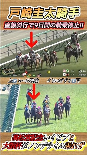 戸崎圭太騎手直線斜行で開催9日間騎乗停止で大阪杯ダノンデサイル乗れず… #競馬 #戸崎圭太 #騎乗停止 #ダノンデサイル #中山競馬場 #shorts