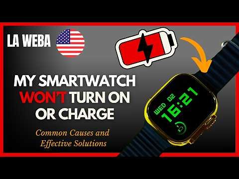My Smartwatch Won't Turn On or Charge 🔋⌚ Common Causes and Solutions