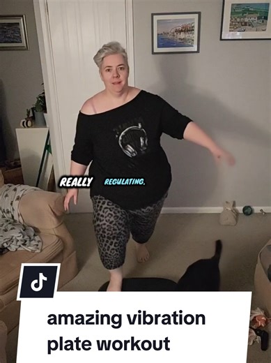 I am challenging myself to use my vibration plate for 10 minutes every day. It's only ten minutes, and it's a really effective workout. Plus it's so regulating. don't forget you can use this machine sitting down as well.