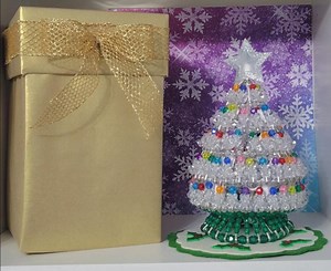 Vintage Handmade Safety Pin Christmas Tree, Multi-colored Lights, Rare Collectible, Retro Holiday Décor, Small Space Gift, Elderly Gift, Box - Etsy