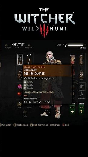 The Early Sword That Breaks Witcher 3!