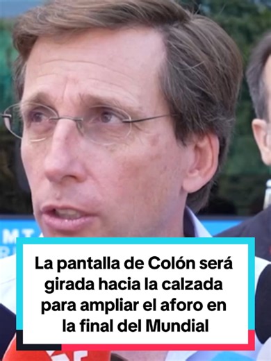 ⚽La pantalla gigante de la plaza de Colón será girada hacia la calzada para ampliar