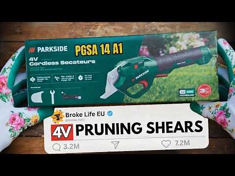NEWEST Parkside garden tool - PRUNING SHEARS - PGSA 14 A1. Full review! Inside and out!