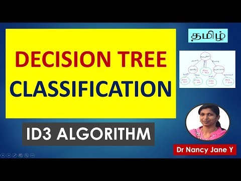 Decision Tree Classification in Tamil|ID3 Algorithm|Supervised Learning (Part 1)|Nancy Jane