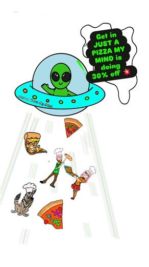 Our employee @_stephaniebarbo_ is an artist 😍 she's opening this morning and she draws these cute little comics on different boxes with different pizza shenanigans 🛸🍕👽 This one is letting you know you can get 30% off when ordering online for the pizza drive thru, Grey 🩶🍕🏎💨 use code CELEBRATE3 💥https://justapizzamymind.menufy.com/order/ 🔥🍕 Stop on by for great pizzas, adorable boxes, and amazing people 💚🧡🩵 Find the drive thru at 📍1102 28th Ave Ct Milton next to the Milton Post Offi