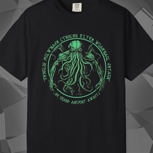 Cthulhu Shirt | Lovecraft Eldritch Horror Monster Tee | Call of Cthulhu RPG Gift - Etsy